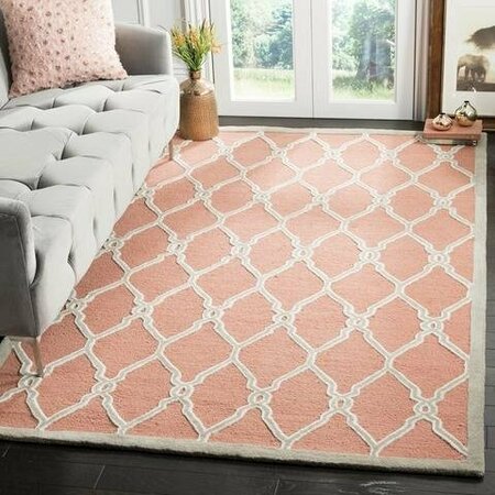 Safavieh Cambridge Hand Tufted Accent Rug- Coral - Ivory- 2 x 3 ft. CAM352W-2